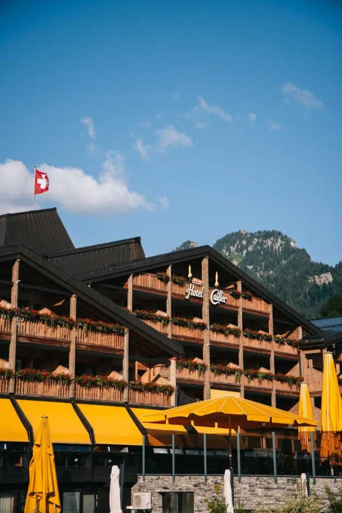 L'hôtel 4 étoiles Cailler à Charmey pour un séjour en Gruyère. crédit photo : Clara Ferrand - blog Wildroad