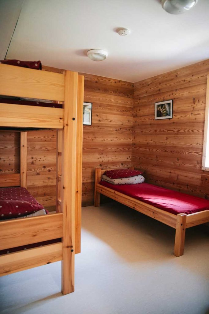 Le dortoir refuge du Saut dans le Parc national de la Vanoise. Crédit photo : Clara Ferrand - blog Wildroad 