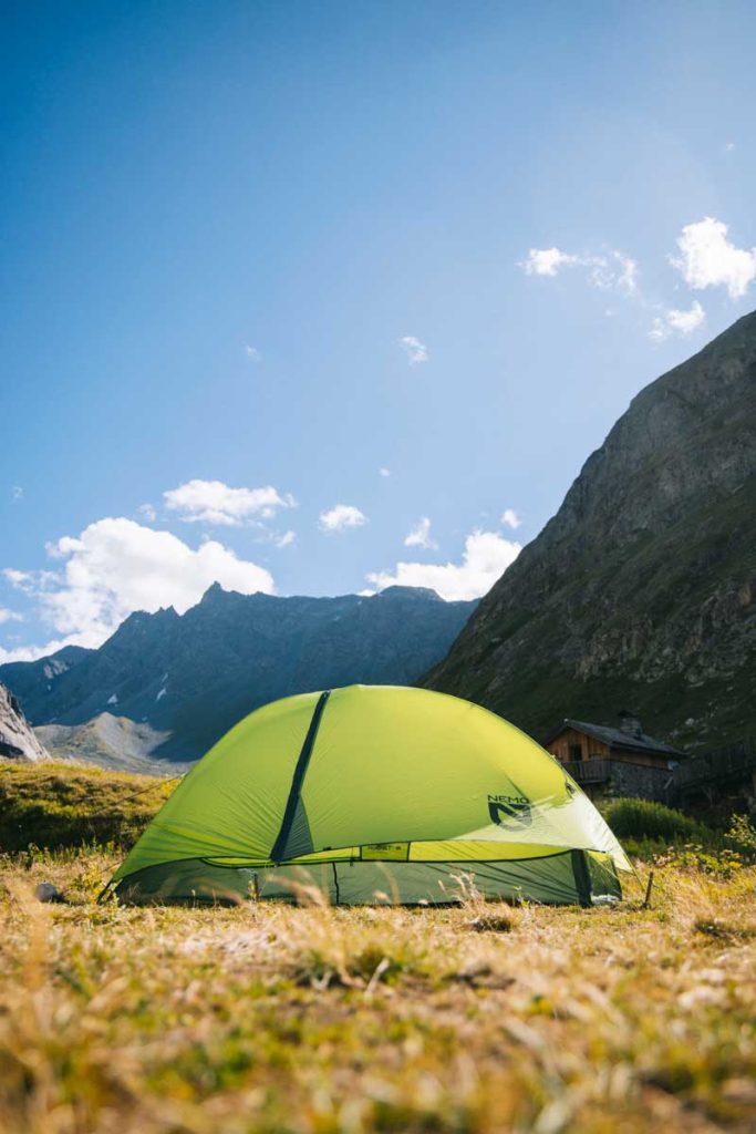 mon equipement de bivouac en vanoise