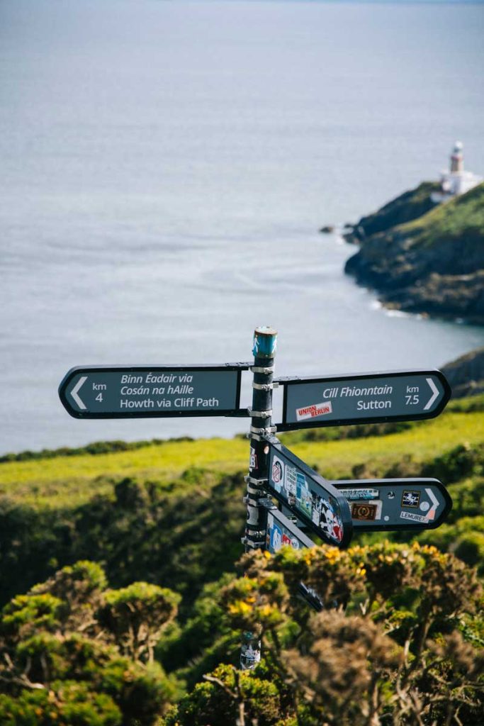itineraire de randonnée à faire depuis Howth. Crédit photo : Clara Ferrand - blog Wildroad