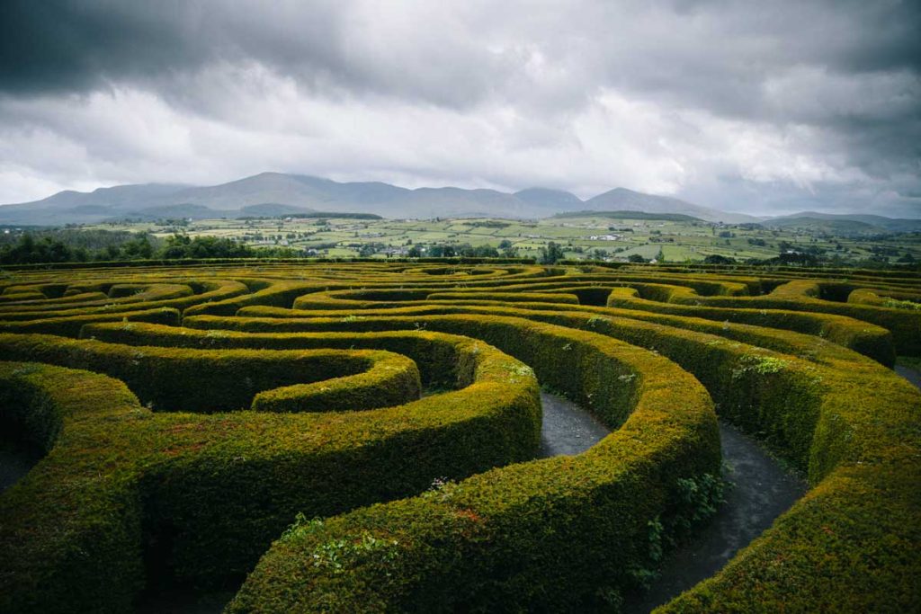 Le maze de Castleweelan, un labyrinthe à ne pas manque dans les Mourne. crédit photo : Clara Ferrand - blog Wildroad 