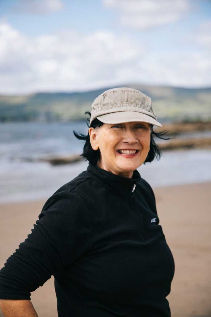 Michele fondatrice de crawfords seaweed à Kilkeel et expert en algues. crédit photo : Clara Ferrand - blog Wildroad 