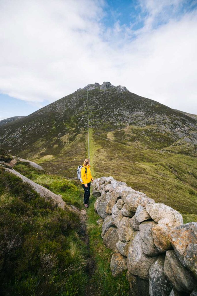 La randonnée du Mourne wall challenge. crédit photo : Clara Ferrand - blog Wildroad 